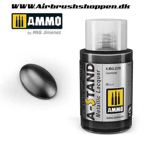 A.MIG 2319 Gunmetal   A-Stand Lacquer paint 30 ml